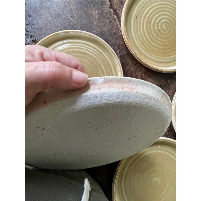 Vintage Tuscarora Pottery Dinner Plates - Set of Seven (7) For Sale In Chicago - Image 6 of 9