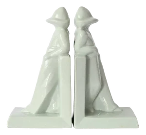 Art Deco Figural Bookends, 1930s, Set of 2