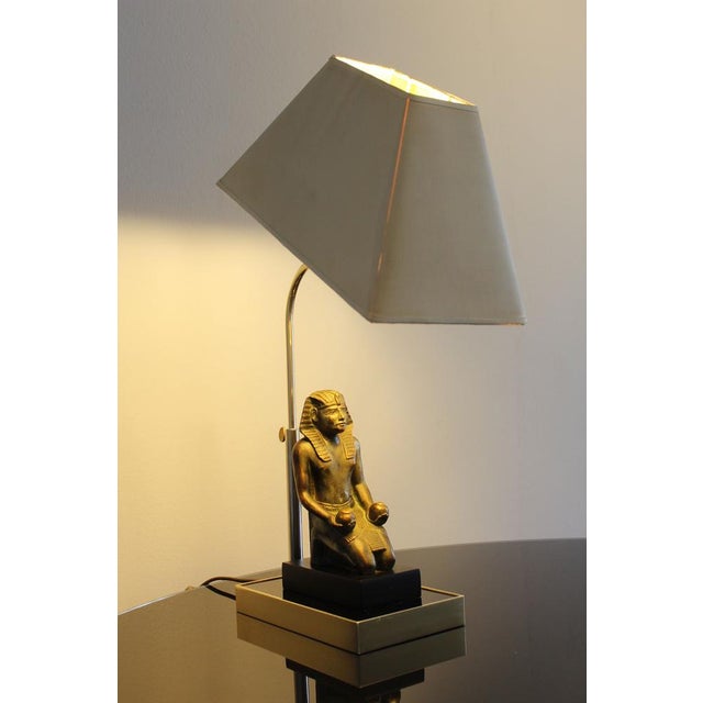 Hollywood Regency Pharaoh Hollywood Table Lamp, 1970s For Sale - Image 17 of 18