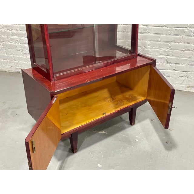 Mid Century Modern China Cabinet / Bookcase by Rajmund Halas for Jarocinska, Made in Poland, C. 1960’s For Sale - Image 10 of 12