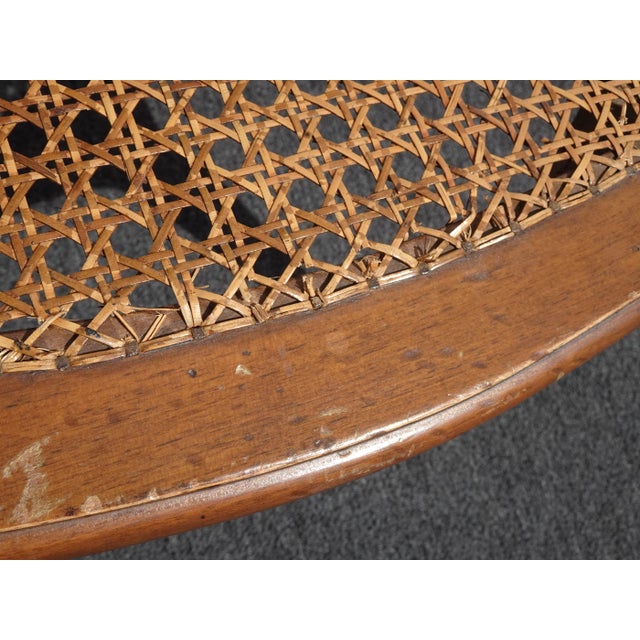 Vintage French Country Brown Cane Side Chairs - a Pair For Sale - Image 10 of 13