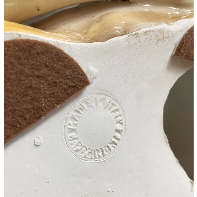 Vintage Italian Capodimonte Ceramic Cheetah Sculpture For Sale - Image 11 of 11