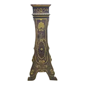 Antique Acanthus Leaf Carved Italian Pedestal