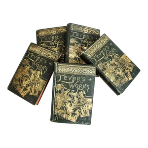 Antiquarian Book Set Lever's Works - Five Volumes