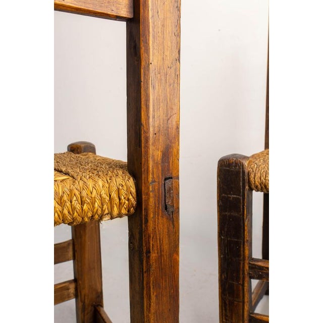 Spanish Side Chairs in Pine, 1800s, Set of 2 For Sale - Image 9 of 11