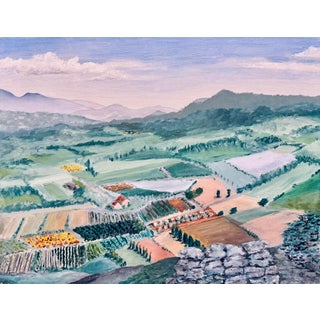 Gardens Beneath Lacoste by Kathleen Varadi, 2016 For Sale