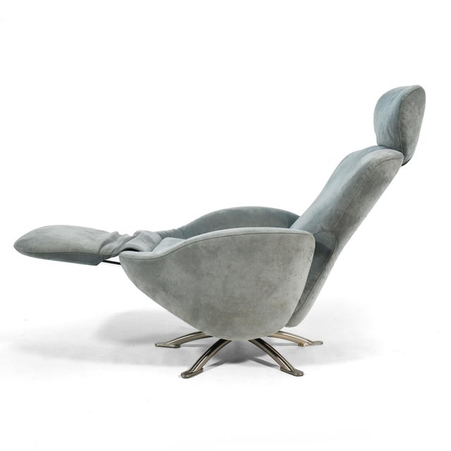 Blue Toshiyuki Kita "Dodo" Reclining Lounge Chair by Cassina For Sale - Image 8 of 16