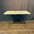 Classic and versatile French marble top gray cafe table or writing desk with a classic Provincial iron base. Marble is a...