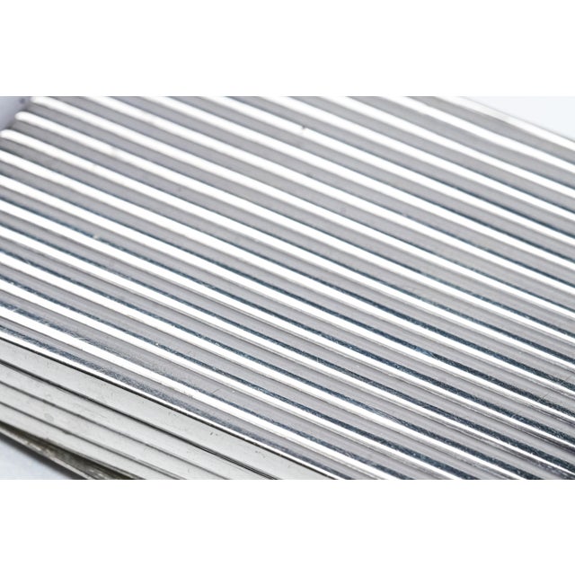 Wonderful Ribbed Antique Continental Silver Snuff Trinket Box For Sale - Image 13 of 13