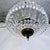 Brass 1950s Basket Brass Chandelier With Crystal Chain and Prisma For Sale - Image 8 of 10