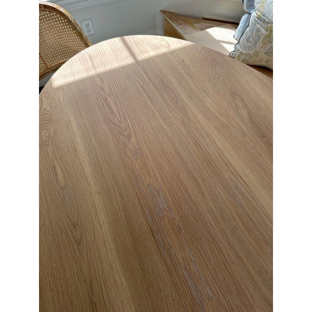 Custom Oval Table in White Oak | Chairish