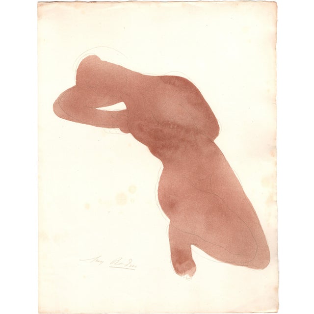 Rodin, and Such Is the Invulnerable Beauty of Her Body, Nude, Original Lithograph, 1902 For Sale
