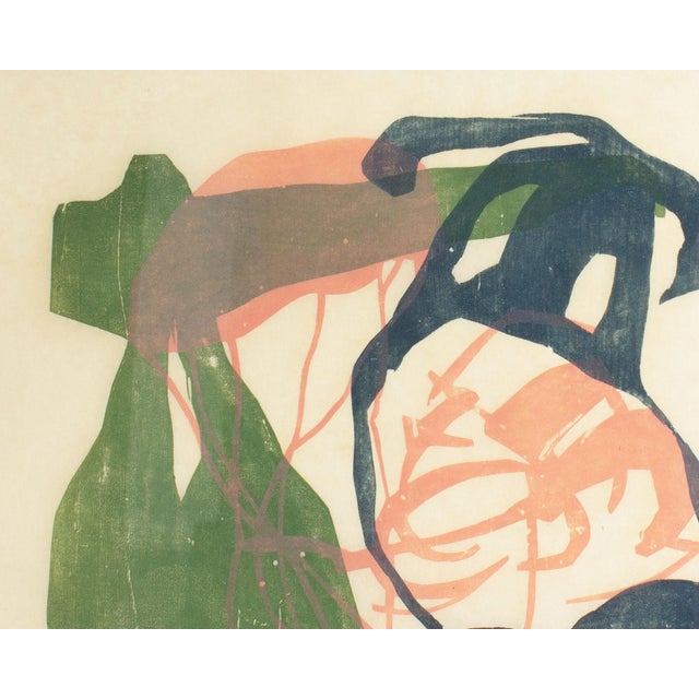 “Falling Forms” Abstract Relief Print by Walter Sorge For Sale In Indianapolis - Image 6 of 8