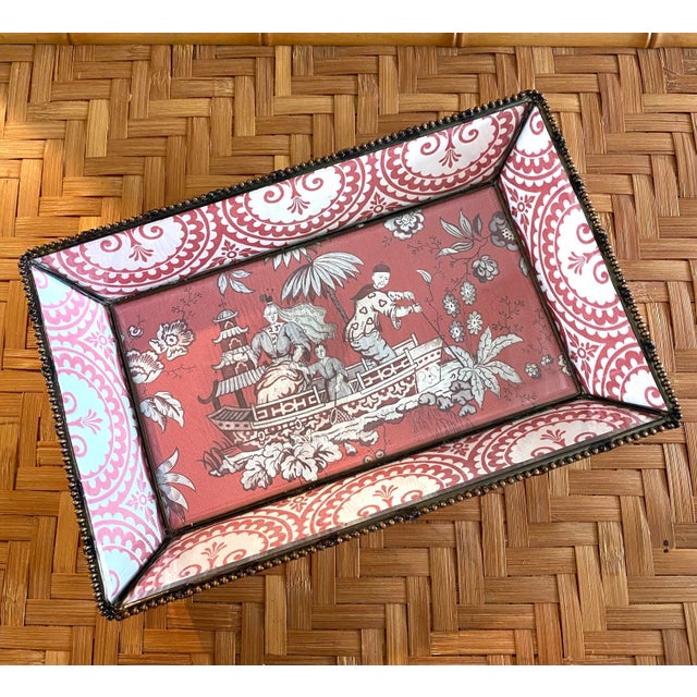 Chinoiserie Glass Tray For Sale In Miami - Image 6 of 8