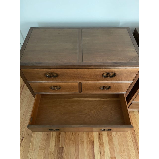 Wood 1950s Michael Taylor for Baker Far East Collection Nightstands - a Pair For Sale - Image 7 of 12