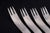 Dinner Forks in Stainless Steel by Arne Jacobsen for Anton Michelsen, 1960s, Set of 6 For Sale - Image 3 of 5