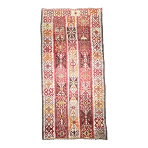 Vintage Turkish Tribal Kilim With All Over Design