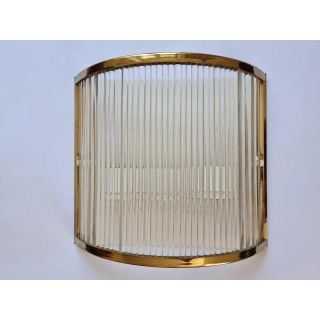 Metal Large Mid-Century Wall Lamp from Doria Leuchten, 1970s For Sale - Image 7 of 12