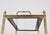 Metal Neoclassical Brass and Mirror Serving Cart in the style of Maison Jansen, 1960s For Sale - Image 7 of 12