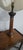 A very good pair of large corinthian oan and brass table lamps, rewired and home ready. 28" high without shades 7"...