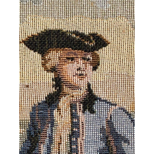 Beige Vintage French Aubusson Jacquard Tapestry, 1980s For Sale - Image 8 of 13