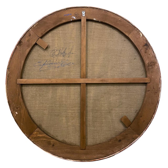 Textile Giuseppe Caiafa, Esplosione Solare (Solar Explosion), Mixed Media Painting on Canvas, 2025 For Sale - Image 7 of 10