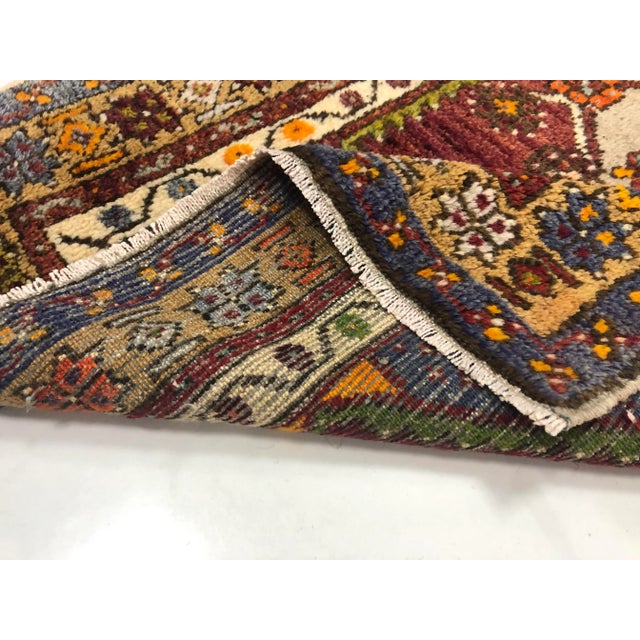 1960s Vintage Turkish Home Living Rug- 2′9″ × 4′5″ For Sale - Image 6 of 11