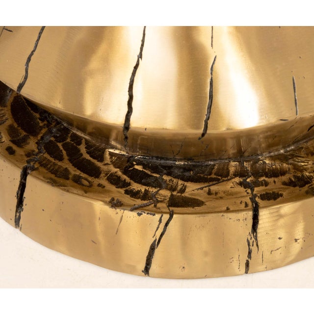 Late 20th Century Craig Van Den Brulle "Pioche" Bronze Stool For Sale - Image 5 of 6