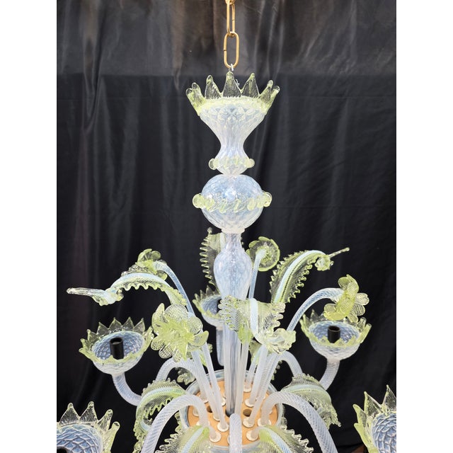 Vintage Murano Chandelier, 1980s For Sale - Image 9 of 13