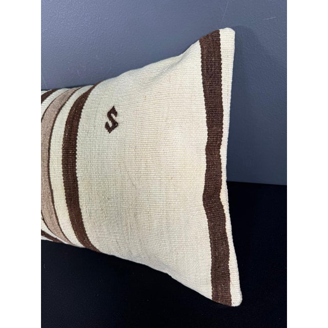 Turkish Hemp Pillow Cushion Natural Beige Brown Pillow Cushion Cover 16 "x 24" #30050 Enhance your home decor with our...