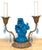 French Belle Époque Chinoiserie Foo Dog Candelabra Lamp, Turquoise Flambé & Gilt Bronze A striking and highly decorative...