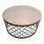 Hooker Furniture Mélange Arcada Travertine Cocktail Table With Gold Metal Base For Sale