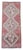 Vintage Faded Pink Turkish Rug 1x3 Hand Knotted Small Boho Mat Wool Runner Decor For Sale - Image 4 of 11