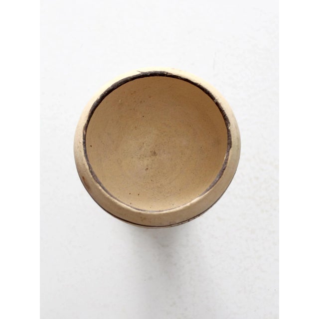 Vintage Mexican Folk Art Pottery Goblet For Sale - Image 9 of 9