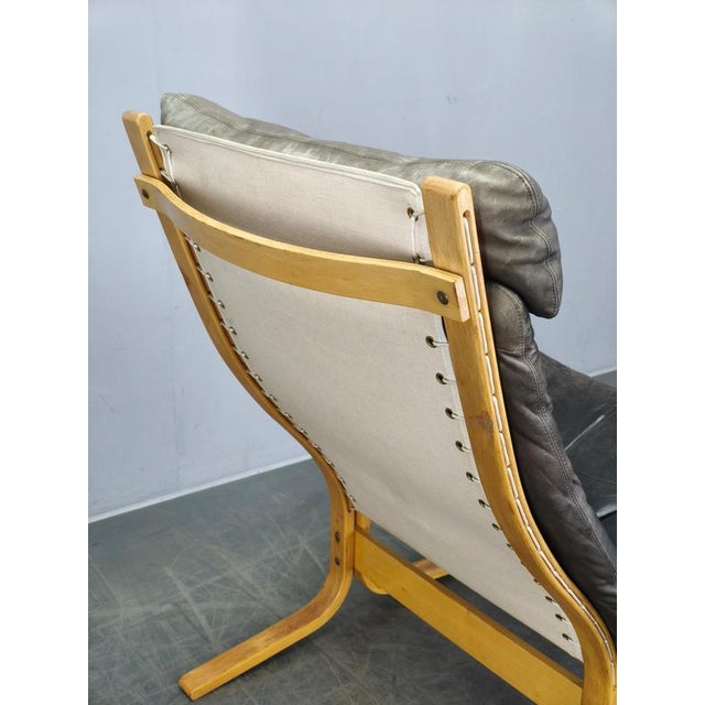 1970s Siesta Lounge Chair in Leather attributed to Ingmar Relling, Norway, 1970s For Sale - Image 5 of 16