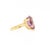 14k Gold & High Set Pear Cut Amethyst Cocktail Ring For Sale - Image 9 of 10