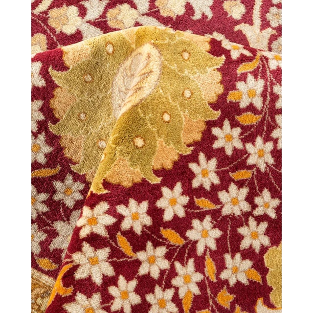 Textile Mogul, One-of-a-Kind Hand-Knotted Area Rug - Purple, 12' 2" x 15' 4" For Sale - Image 7 of 8