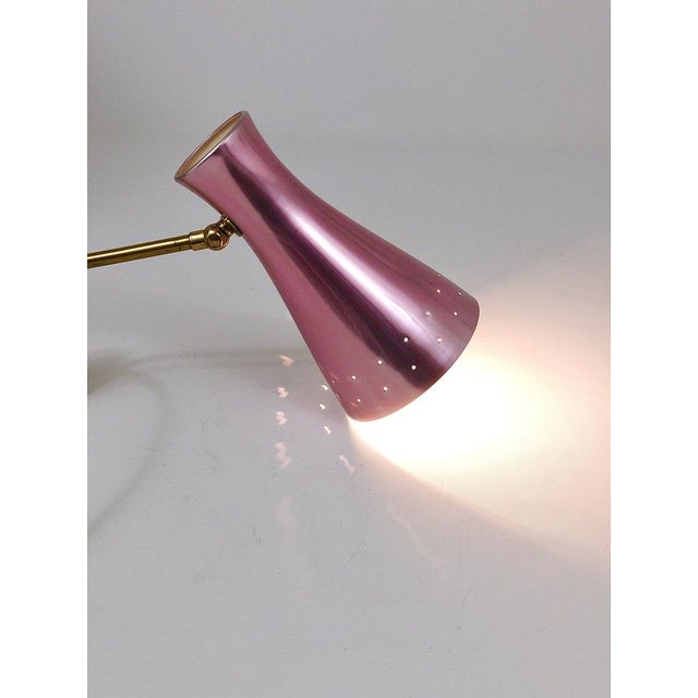 1950s Articulating Conical Brass Sconces in the Style of Stilnovo, Italy, 1950s, Set of 2 For Sale - Image 5 of 18