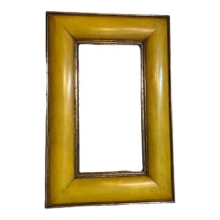 20th Century Citrone and Silver Convex Frame For Sale