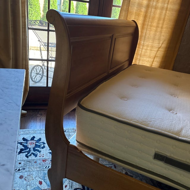 Ethan Allen Country French Queen Sleigh Bed For Sale - Image 11 of 12