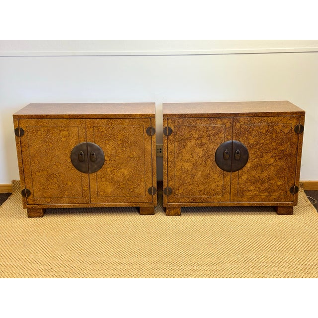 We are very pleased to offer a pair of cabinets by the well-known American furniture manufacturer Century Furniture, circa...