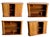 1970s Teak Wood Wall Mounted Tambour Door Cabinet For Sale In Miami - Image 6 of 8