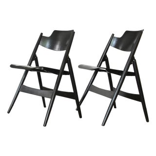 SE 18 Folding Chairs by Egon Eiermann for Wilde + Spieth, 1960s, Set of 2 For Sale