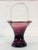 1960s Vintage Amethyst Glass Handled Basket For Sale - Image 5 of 6