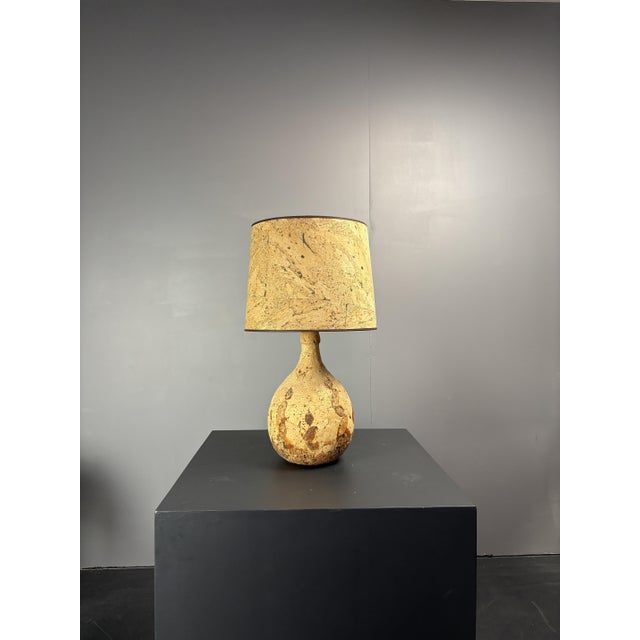 Mid-Century Cork Table Lamp, France, 1960s For Sale - Image 6 of 16
