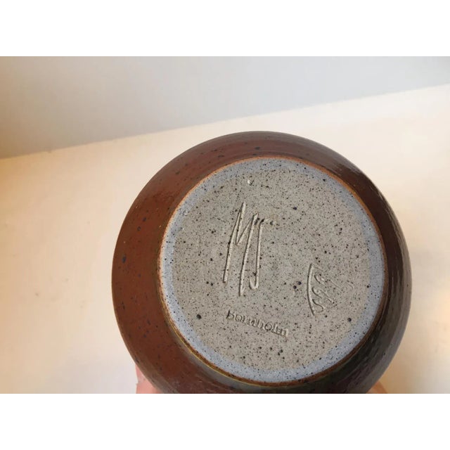 Solfatara Glazed Stoneware Vase by Marianne Starck for Michael Andersen & Son, 1950s For Sale - Image 6 of 7