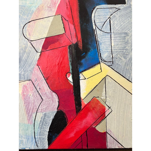 Abstract Painting By David Mac Innes 2014 Painting on canvas signed and dated on reverse by artist. Untitled. Ready to...