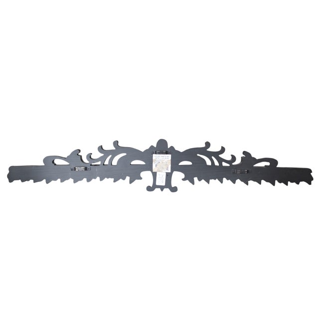 Slate Gray Vintage Architectural Pediment Wall Hanging For Sale - Image 8 of 13