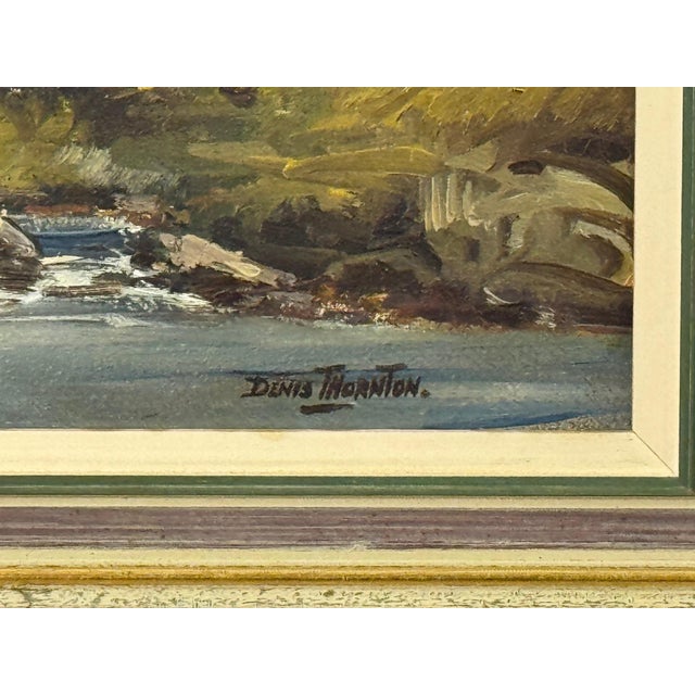 Late 20th Century Oil Painting of Tree Lined River in a Forest in Ireland by Irish Artist 1980 Circa For Sale - Image 5 of 16