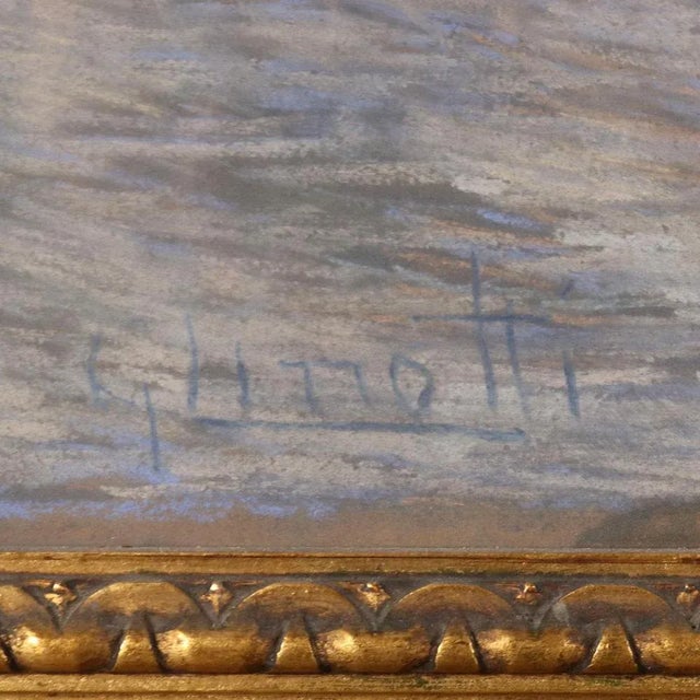 Guido Cinotti, Landscape, Pastel on Paper, Framed For Sale - Image 5 of 9